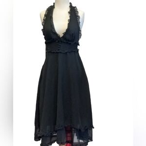 Mercury Duo Black Halter Dress